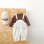 【73-110cm】サロペット ベビー オシャレ デニム ドット - 画像 (12)