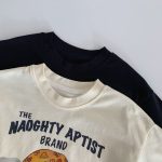 【90-140cm】長袖Tシャツ 男の子 アルファベット プリント - 画像 (7)