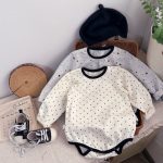 【66-90cm】ロンパースor パンツ コットン やわらか肌着 長袖 ボディスーツ - 画像 (8)