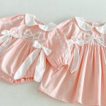 【66-130cm】ロンパースorワンピース 女の子 姉妹服 蝶結び付き かわいい - 画像 (16)