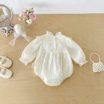 【66-90cm】ロンパース ベビー フリル襟 プリンセス - 画像 (7)