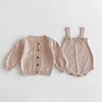 【66-100cm】サロペットパンツ ベビー ニット 無地 - 画像 (15)
