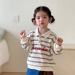 【80-150cm】トップス キッズ ボーダー ポロシャツ - 画像 (16)