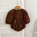 【66-130cm】ロンパースorワンピース 姉妹コーデ 刺繍 コーデュロイ - 画像 (9)