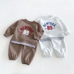 【80-130cm】セットアップ キッズ フェイクレイヤード カジュアル - 画像 (16)