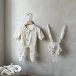 【66-90cm】オールインワンor帽子 ベビー 韓国風 ウサギレース - 画像 (12)