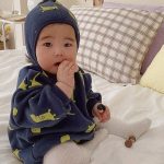 【66-90cm】ロンパース ベビー 韓国風 恐竜柄 - 画像 (9)