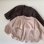 【80-130cm】 アウター 男の子 ジャケット ブルゾン スタジャン風 - 画像 (8)
