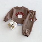 【80-130cm】セットアップ キッズ フェイクレイヤード カジュアル - 画像 (19)