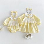 【66-130cm】ロンパースorワンピース 女の子 姉妹服 レース おしゃれ - 画像 (2)