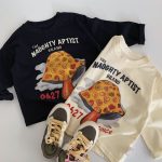 【90-140cm】長袖Tシャツ 男の子 アルファベット プリント - 画像 (5)