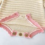 【66-90cm】ロンパース ベビー 蝶結び付き ニット - 画像 (12)