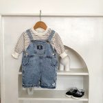 【73-110cm】サロペット レトロ デニム 合わせやすい - 画像 (13)
