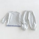 【80-130cm】セットアップ キッズ フェイクレイヤード カジュアル - 画像 (7)