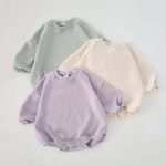 【66-90cm】ロンパース ベビー パステルカラー シンプル