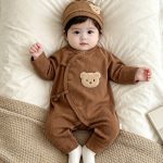 【52-73cm】ロンパース ベビー 可愛い クマリブ - 画像 (4)