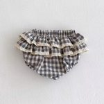 【66-100cm】キュロット ベビー チェック柄 レースフリル - 画像 (10)