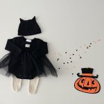 【66-90cm】ロンパース&帽子 ハロウィン ゴースト ベビー服 - 画像 (4)