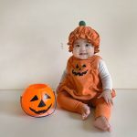 【66-90cm】ロンパース&帽子 ハロウィン かぼちゃ - 画像 (7)