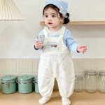 【73-100cm】サロペットorシャツ ベビー 可愛い ベージュ - 画像 (8)