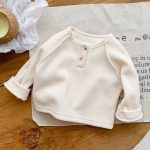 【73-100cm】長袖Ｔシャツ キッズ スリーブ ボーダー ニット 裏起毛 - 画像 (18)