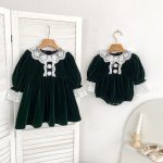 【66-130cm】ロンパースorワンピース 女の子 姉妹服 レース プリンセス - 画像 (7)