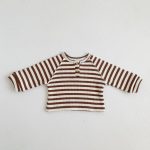 【73-100cm】長袖Ｔシャツ キッズ スリーブ ボーダー ニット 裏起毛 - 画像 (14)