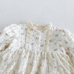 【66-90cm】ロンパース ベビー パフスリーブ 花柄 - 画像 (13)