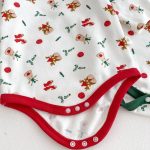 【66-90cm】ロンパース ベビー クリスマス柄 長袖 3点セット - 画像 (15)