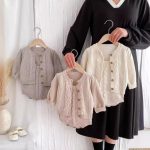 【66-100cm】サロペットパンツ ベビー ニット 無地 - 画像 (4)