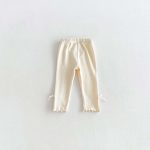 【73-100cm】レギンス ベビー リボン付き スウィート - 画像 (4)