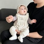 【66-90cm】サロペット&シャツ ベビー ウサギ ドット - 画像 (4)