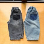 【80-150cm】ロングパンツ キッズ デニム レトロ - 画像 (11)