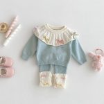 【66-100cm】セットアップ ベビー ニット 可愛い - 画像 (3)
