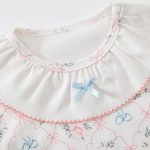 【66-90cm】ロンパース ベビー 蝶結び フリル - 画像 (7)
