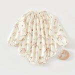 【66-90cm】ロンパース リボン柄 プリンセス 可愛い ベビー服 - 画像 (3)