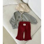 【70-120cm】ロングパンツ フレアパンツ 女の子 ベーシック カジュアル - 画像 (8)