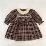 【66-130cm】ロンパースorワンピース ベビー レトロ チェック - 画像 (11)