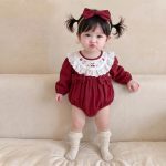 【66-90cm】ロンパース ベビー 可愛い 蝶結び - 画像 (8)