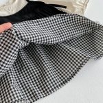 【66-120cm】ロンパースorワンピース ベビー キャミ格子柄 - 画像 (19)