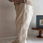 【66-90cm】ロンパース ベビー ハーフボーダー ファッション - 画像 (6)