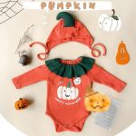 【66-90cm】ロンパース ベビー ハロウィン 可愛い カボチャ柄 - 画像 (10)