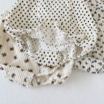 【66-90cm】ロンパース ベビー リブプリント サロペット - 画像 (15)