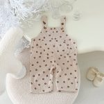 【66-90cm】サロペット ベビー コーデュロイ 花柄 - 画像 (6)