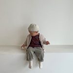 【66-100cm】カーディガン ベビー ナチュラル ワッフル 無地 - 画像 (8)