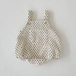 【66-90cm】ロンパース ベビー リブプリント サロペット - 画像 (16)