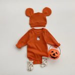 【66-90cm】ロンパース ベビー ゴースト プリント - 画像 (4)