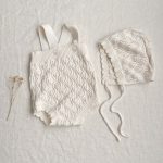 【66-90cm】ニットサロペットセット ベビー かぎ編み - 画像 (4)