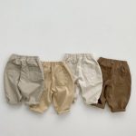 【73-100cm】ワイドパンツ ベビー 無地 ベーシック カジュアル - 画像 (2)