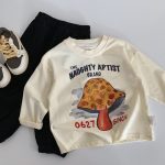 【90-140cm】長袖Tシャツ 男の子 アルファベット プリント - 画像 (10)